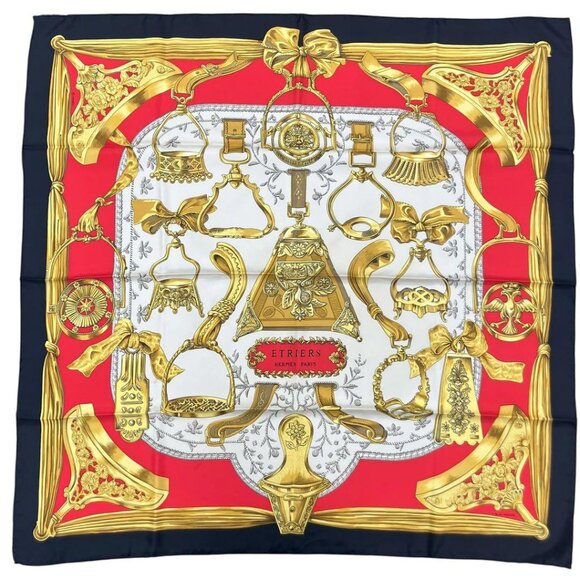 Hermes Carre 90 Armor Harness Scarf J 272